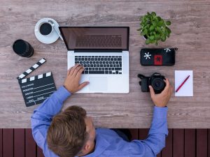 youtuber, computer, filmmaker